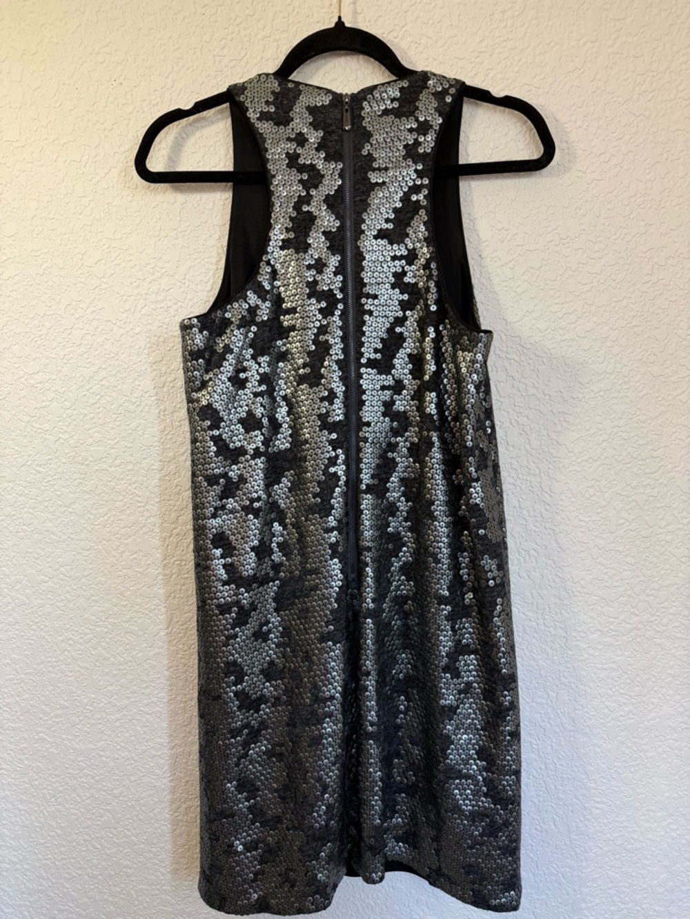 Laundry Shelli Segal Gunmetal Sequin Dress | Racerback | Glam | | Small - Picture 6 of 11